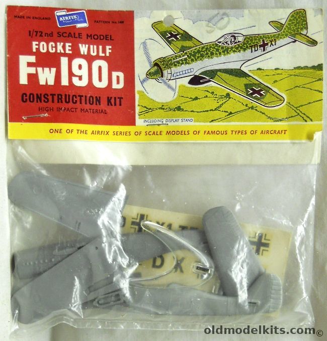 Airfix 1/72 Focke-Wulf FW-190D - Type One Logo Bagged, 1408 plastic model kit